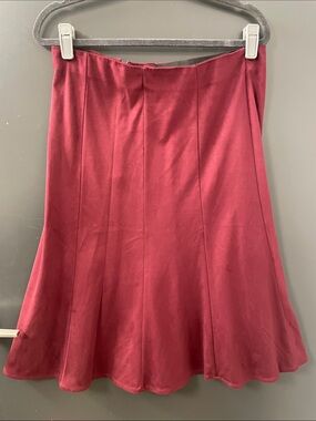 Flattering A-Line Wine Skirt